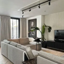 Kinder QAZQA Modernes Schienensystem mit 5 Strahlern Schwarz 1-phasig - Iconic Jeana