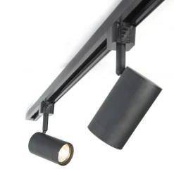 Kinder QAZQA Modernes Schienensystem mit 5 Strahlern Schwarz 1-phasig - Iconic Jeana