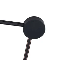 QAZQA Modernes Schienensystem mit 4 schwarzen Strahlern 1-phasig - Magnetic Eggy