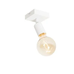 QAZQA Modernes Spotweiß quadratisch - Facil