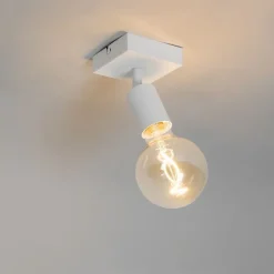 QAZQA Modernes Spotweiß quadratisch - Facil