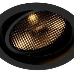 QAZQA Modernes versenktes Spotschwarz verstellbar - Coop 111 Honey