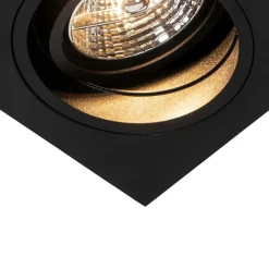 QAZQA Modernes versenktes Spotschwarz verstellbar - Chuck 70
