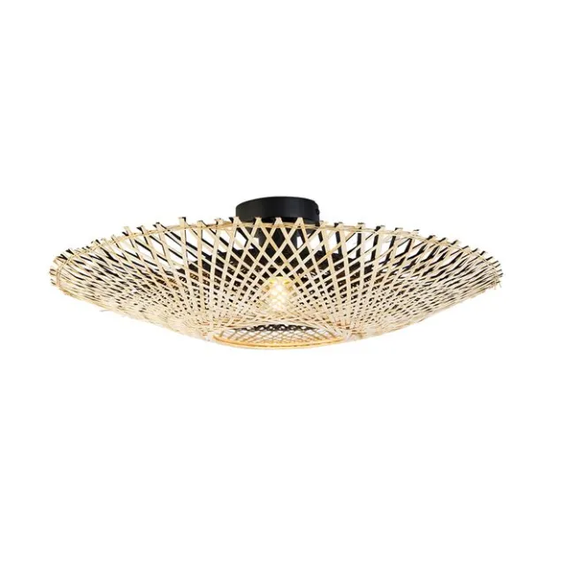 Kinder QAZQA Orientalische Deckenlampe Rattan 50 cm - Rina