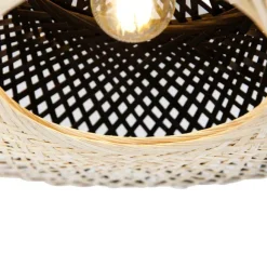 Kinder QAZQA Orientalische Deckenlampe Rattan 50 cm - Rina