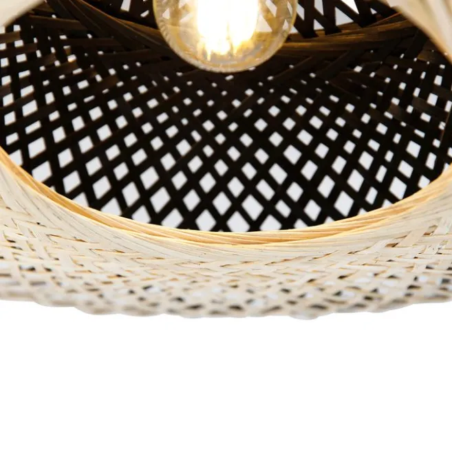 Kinder QAZQA Orientalische Deckenlampe Rattan 50 cm - Rina