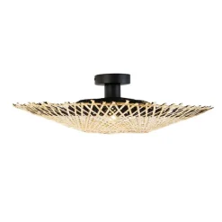 Kinder QAZQA Orientalische Deckenlampe Rattan 50 cm - Rina