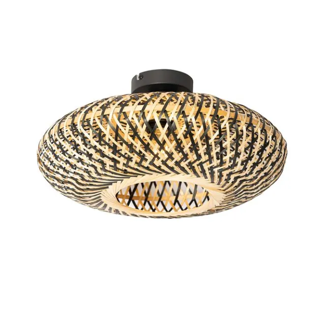 Kinder QAZQA Orientalische Deckenlampe schwarzer Bambus 40 cm - Ostrava