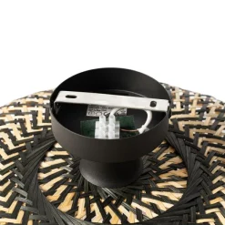 Kinder QAZQA Orientalische Deckenlampe schwarzer Bambus 40 cm - Ostrava