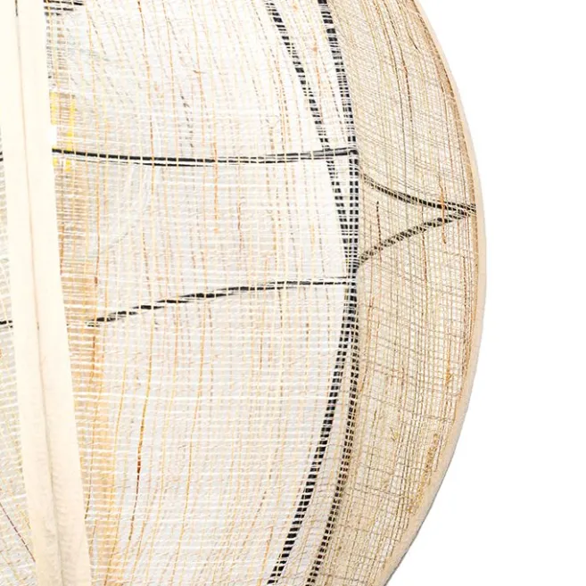 Kinder QAZQA Orientalische Hängelampe braun Stoff 35 cm - Rob