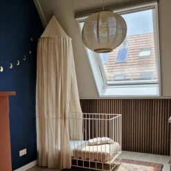 Kinder QAZQA Orientalische Hängelampe Naturstoff 48 cm - Rob