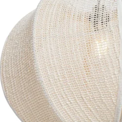 Kinder QAZQA Orientalische Hängelampe Naturstoff 48 cm - Rob