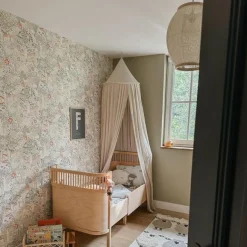 Kinder QAZQA Orientalische Hängelampe Naturstoff 35 cm - Rob