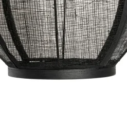 Kinder QAZQA Orientalische Hängelampe Schwarz Stoff 35 cm - Rob