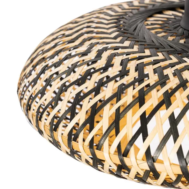 Kinder QAZQA Orientalische Hängelampe schwarzer Bambus 40 cm - Ostrava