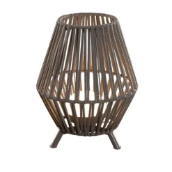 Newgarden Orientalische Tischleuchte aus Seil inkl. dimmbarem, wiederaufladbarem LED - Contra