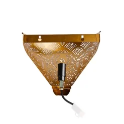 QAZQA Orientalische Wandleuchte Gold mit Lichteffekt - Zayn