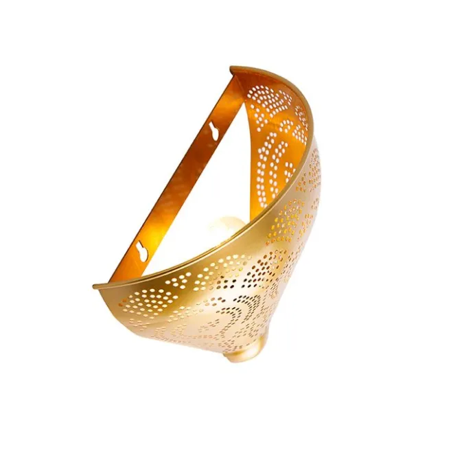 QAZQA Orientalische Wandleuchte Gold mit Lichteffekt - Zayn