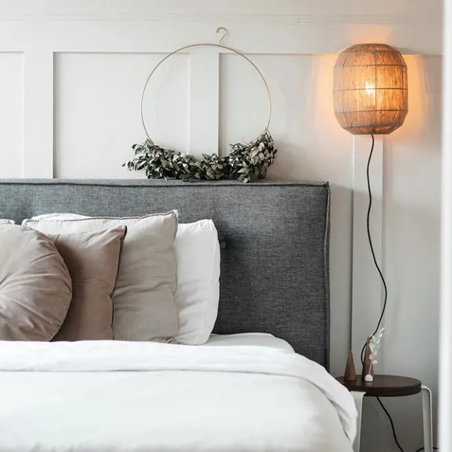 QAZQA Orientalische Wandleuchte schwarz mit Seil - Riki