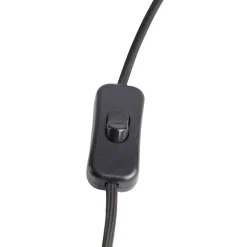 QAZQA Orientalische Wandleuchte schwarz mit Seil - Riki