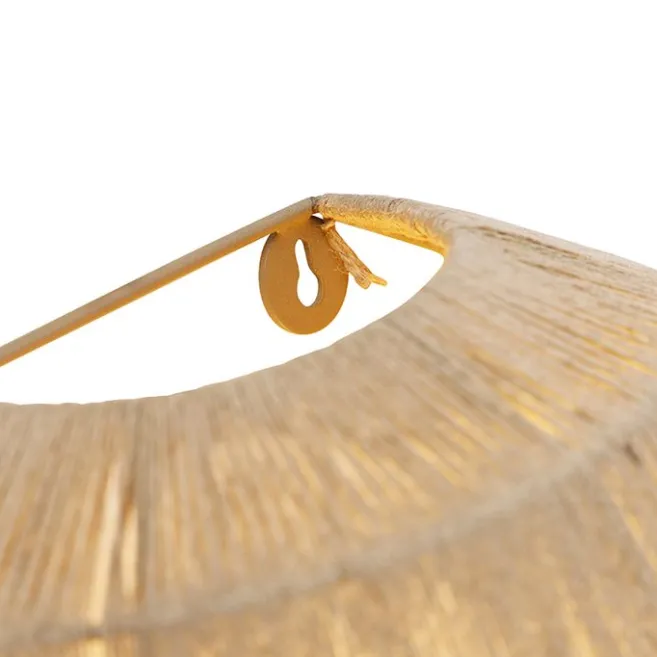 QAZQA Orientalische Wandleuchte schwarz mit Seil - Riki