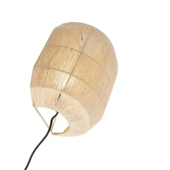 QAZQA Orientalische Wandleuchte schwarz mit Seil - Riki