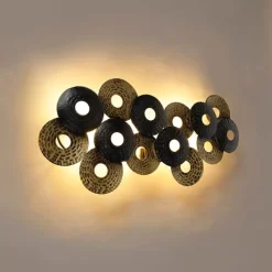 QAZQA Orientalische Wandleuchte antik gold 3-flammig - Balla