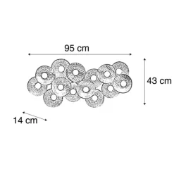 QAZQA Orientalische Wandleuchte antik gold 3-flammig - Balla