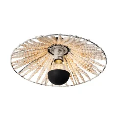 QAZQA Orientalische Wandleuchte beige mit Perlen - Moti