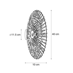 QAZQA Orientalische Wandleuchte beige mit Perlen - Moti