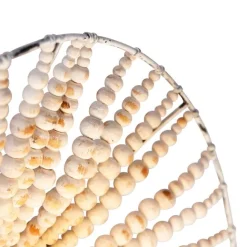 QAZQA Orientalische Wandleuchte beige mit Perlen - Moti