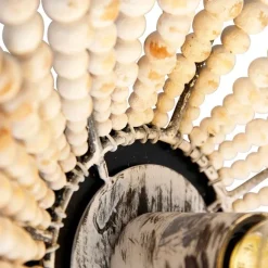 QAZQA Orientalische Wandleuchte beige mit Perlen - Moti