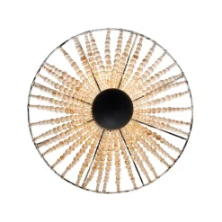 QAZQA Orientalische Wandleuchte beige mit Perlen - Moti