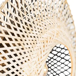 QAZQA Orientalische Wandleuchte Rattan 35 cm mit Stecker - Rina
