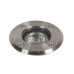 QAZQA Outdoor Ground Spot Stahl 11cm IP67 - Basic Round