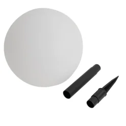 QAZQA Outdoor-Leuchte weiß 30 cm inkl. LED IP44 Solar RGBW - Ludger