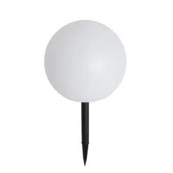 QAZQA Outdoor-Leuchte weiß 30 cm inkl. LED IP44 Solar RGBW - Ludger