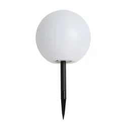 QAZQA Outdoor-Leuchte weiß 30 cm inkl. LED IP44 Solar RGBW - Ludger