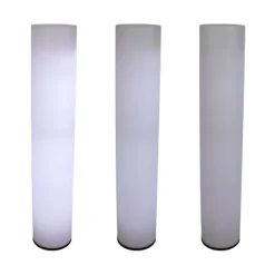 Newgarden Outdoor-Stehleuchte weiß inkl. LED IP65 Wiederaufladbar RGBW - Fity