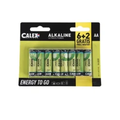 Calex 8-Pack AA-Batterien - Penlite Alkaline Longlife