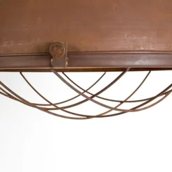 QAZQA Pendelleuchte rost mit goldener Innenseite - Engine