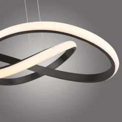 Paul Neuhaus Pendelleuchte Schwarz 57 cm 3-Stufen-Dimmbar inkl. LED - Viola Due