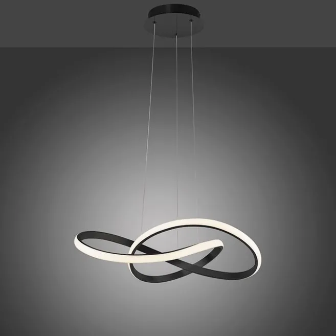 Paul Neuhaus Pendelleuchte Schwarz 57 cm 3-Stufen-Dimmbar inkl. LED - Viola Due