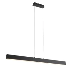 QAZQA Professional Pendelleuchte schwarz inkl. LED 3-Stufen-Dimmbar 2700-4000K mit Dip-Schalter - Keane