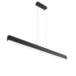 QAZQA Professional Pendelleuchte schwarz inkl. LED 3-Stufen-Dimmbar 2700-4000K mit Dip-Schalter - Keane