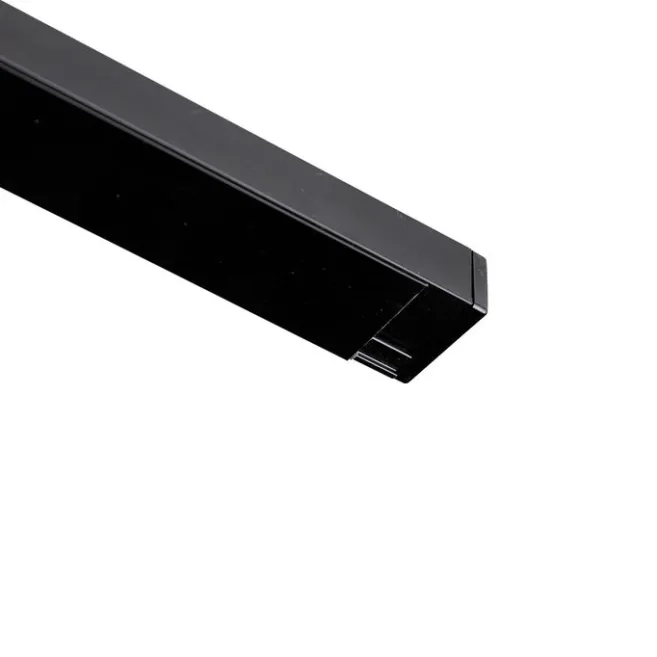 QAZQA 1-Phasen-Schienensystem dunkelbronze mit 4 Strahlern und I-Netzteil quadratisch - Jeana