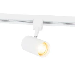 QAZQA 1-Phasen-Schienensystem mit 3 Strahlern und Hängelampen weiß - Cavalux Jeana