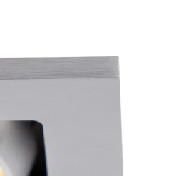 QAZQA Rechteckiger Einbauspot aus 2-flammigem Aluminium - Qure