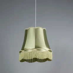 QAZQA Retro Hängelampe grün 45 cm - Granny