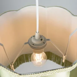 QAZQA Retro Hängelampe grün 45 cm - Granny